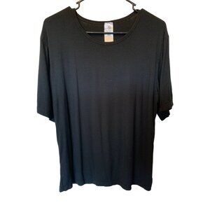 🌸3/$15🌸Black Ribbed Short Sleeve Blouse Medium